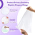 Lerheedi 600 2 11.81 15.63 Inch Pcs/ Roll Sanitary Napkin Receptacle Liner, Sanitary Napkin Disposal Bags Feminine