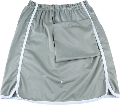 Lorilida Unisex Diaper Cover for Men Women Waterproof Urine Skirt Zipper Side Wearable Incontinence Bed Pads