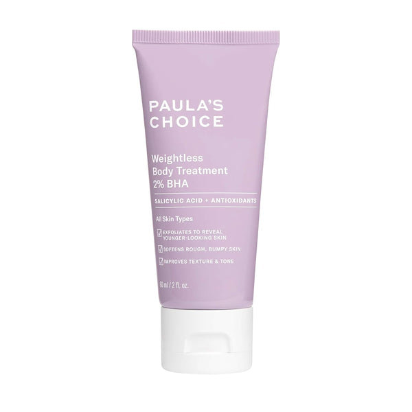 Paula's Choice Weightless Body Treatment 2% BHA, Salicylic Acid & Chamomile Lotion for Keratosis Pilaris (2 Oz)