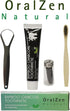 OralZen Total Dental Care Kit, Advanced Charcoal Fluoride Free Toothpaste, Bamboo Soft Bristle Toothbrush, Tongue