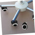 4pcs HEALLILY Wheel Replacement Rolling Cart Caster Wheels Brakes for Shelving Units