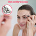 Stainless Steel Tweezers with 10X Magnifying Mirror Kit Tools for Men Women, Facial Hair Eyebrow Chin (2 Pcs, Black)