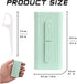 Dental Floss in Box, Portable Case with 10 Picks, Perfect Tool for Oral Care, Travel, Dinners, Dating (Green)
