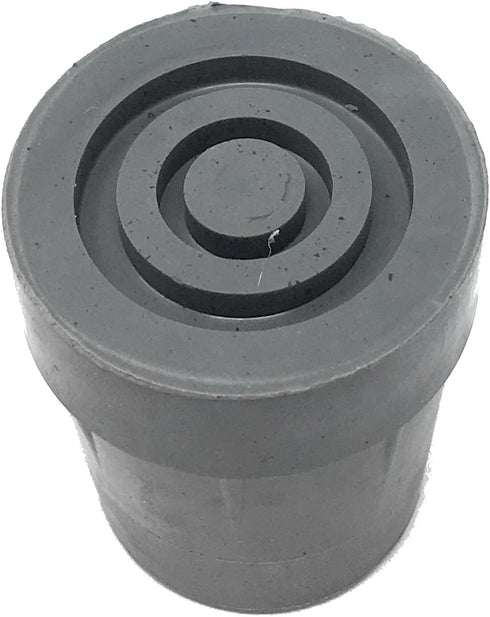 PCP Replacement Cane Tips, 7/8 inch / 2.2 cm Diameter, Gray, Two Tips