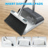 Stand Up Dustpan and Broom Set, 50” Long Handle Broom with Dust Pan, 20° Angled for Ergonomic Home Office Indoor