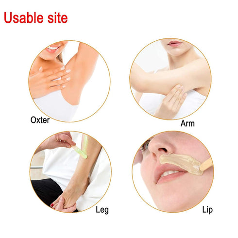 Xujia Small All Natural Wax Applicator Sticks, 4 Inch (Pack of 100)