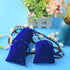 Shintop 10pcs Velvet Drawstring Bags - Wedding Gift Bags, Velvet Cloth Jewelry Pouches (Blue)