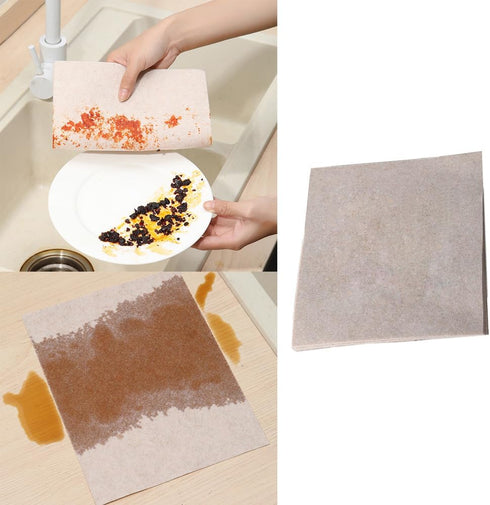 NentMent 20 Pack Countertop Swedish Dishcloths Reusable Loofah Microfiber Cleaning Cloths with Natural Fiber Swedish