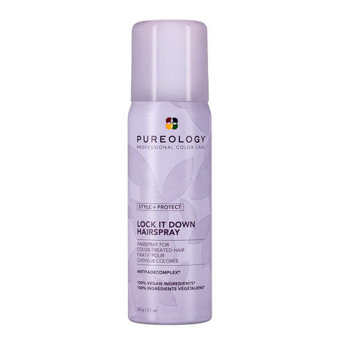 Pureology Style + Protect Lock It Down Hairspray for Maximum Hold, Color-Treated Hair