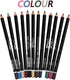 12Pcs Lot Set - 12 Colors Waterproof Eyeliner Pencil with Sharpener