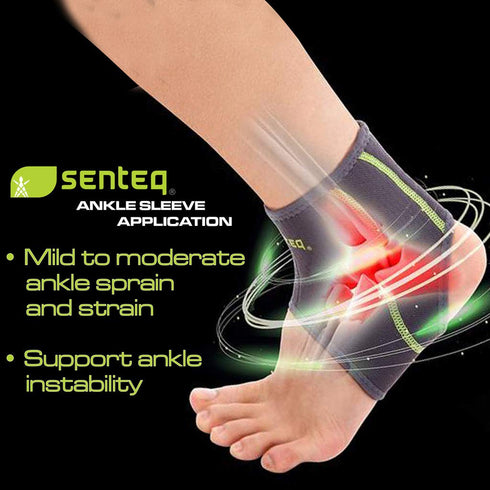 Ankle Brace for Men & Women, Compression Support for Sprained Ankles & Plantar Fasciitis, Medium