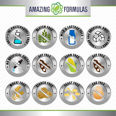 Amazing Formulas Hyaluronic Acid & MSM Supplement, 500 Mg, 120 Capsules, Non-GMO