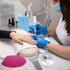 Nail Art Cleaner Tool Case with Steel Wire Brush and Nylon Brush for Cleaning Nail Drill Bits, Removable, Washable,