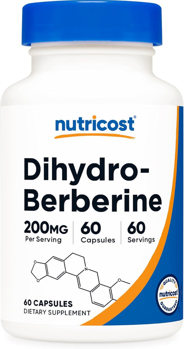 Nutricost Dihydroberberine Capsules, 200mg, More Bioavailable Metabolite of Berberine (60 Capsules)