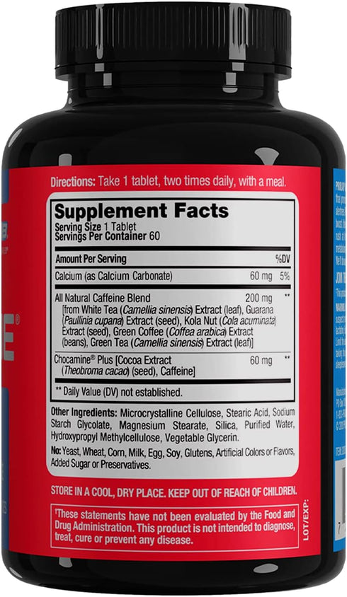 ProLab Advanced Caffeine Tablets, 60-Count for Enhanced Energy and Focus