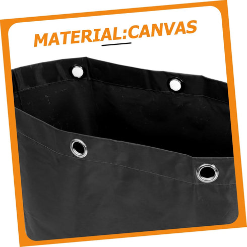 Multifunctional Janitorial Bag for Shopping Cart Cleaning Caddy Bag Replacement Housekeeping Sturdy Canvas Cleaning