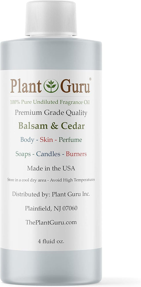Balsam and Cedar Fragrance Oil 4 fl. oz. - Scented Oil for DIY Soap Making, Candles, and Aromatherapy