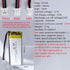 HXJNLDC 3.7V 550mAh 502050 3.7-5V 2-Wire DC Rechargeable Lithium Polymer Battery, Suitable for DIY Electronic Products