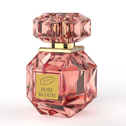 Zoha Rose Bloom - Alcohol Free Rose Perfume for Women and Men, Natural Clean Travel Size Parfum, 30ml Spray