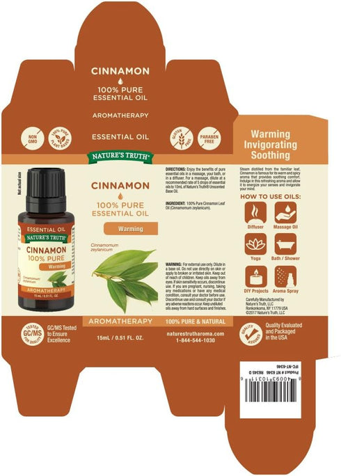 Nature's Truth Essential Oil, Cinnamon, 0.51 Fl. Oz
