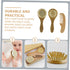 PERSELOSO Infant Soft Wooden Hair Comb for Gentle Scalp Grooming for Newborn Hair Care and Bath Time