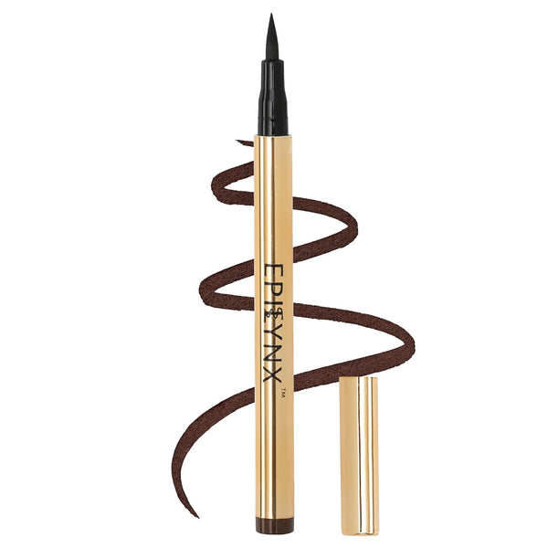 Waterproof Smudge-Proof Liquid Eyeliner Pen, Precision Tip for Long-Lasting Application, 2mL Brown