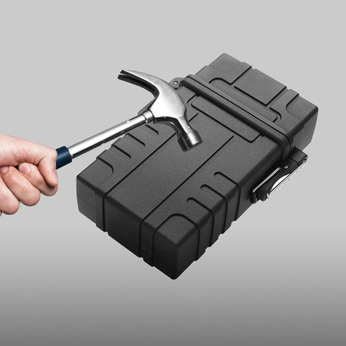 YUSUD Large Waterproof Cigarette Case with Lighter, Holds 20pcs 84mm King Size, Outdoor Travel Accessories