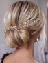 JAKAWIN Bride Crystal Wedding Hair Vine, Silver Bridal Hair Piece Rhinestone Accessories for Women