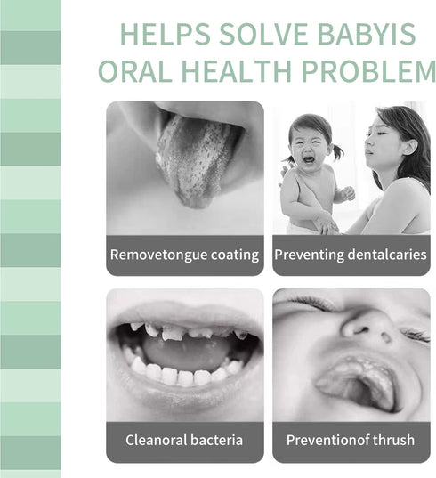 Baby Oral Cleaner Tongue Cleaner for Newborns 0-3 Months, 102Pcs + 1 Finger Toothbrush with Cases
