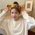 2Pcs Lovely Tiger Print Headbands, Soft Plush Washing Face Facial Mask Hair Bands for Women and Girls