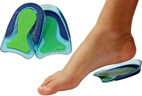KidSole Sport Traction Shock Absorbing Lightweight Gel Heel Cups for Kids with Sensitive Heels, 2 Pairs (Teen Size