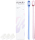 Reseio Eco Toothbrush Set with 3 Replaceable HeadsSoft BristlesPlastic-FreeBPA-FreeSustainable Oral CareTravel Pouch