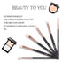 MSQ Eye Brush Set, Rose Gold 6pcs Eyeshadow Set, Eyebrow Brush Makeup Brushes for Eyeshadow, Eyebrow, Eyeliner