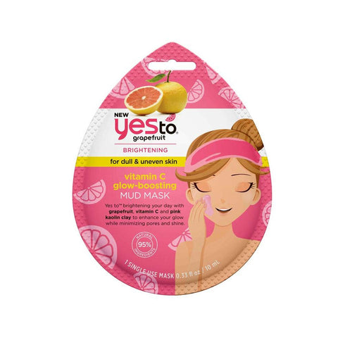 Yes To Grapefruit Brightening Mask - Detoxifying & Balancing for Smooth Radiant Skin with Antioxidants