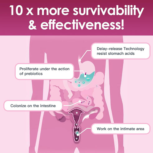 Probiotics for Women, 120 Billion CFU, 90 Capsules with Digestive Enzymes & D Mannose for Urinary Health
