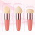 Sibba Makeup Sponge, 3 PCS Beauty Blender for Foundation, Concealer Blending, Mini Angled Brush Applicator (Rose Red)