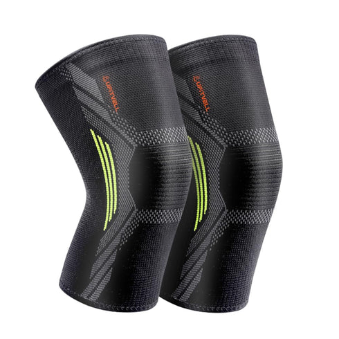 Knee Brace for Women & Men - UFITVELL 2 Packs Compression Sleeve for Knee Pain, Ideal for Gym, Running, Basketball