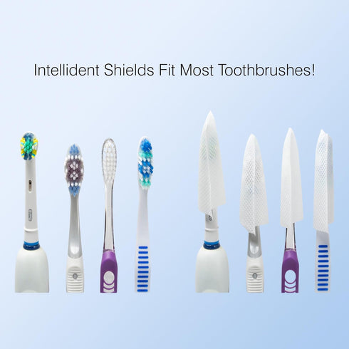 Toothbrush Shields - 10 Pack Head Cover Caps, Quick-Drying & Disposable for Travel, Home & Office