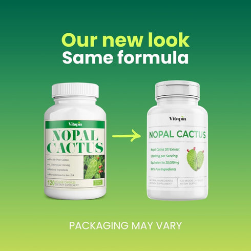 Nopal Cactus Extract 20,000mg for Antioxidant, Skin, Metabolism, Wellness, Heart Health Support - 120 Veggie Capsules - Non-GMO, Gluten-Free, Vegan-Friendly Supplement