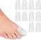 ViveSole 10 Pack Soft Gel Toe Protectors for Men & Women - Flexible Cushion Sleeves for Foot Pain Relief (Large)