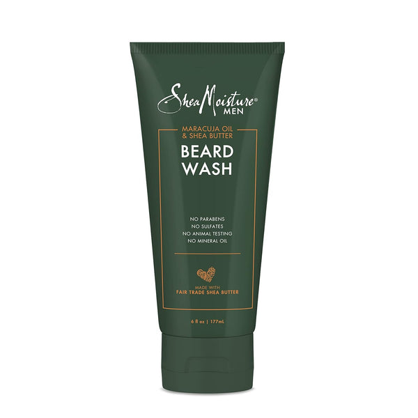 SheaMoisture Beard Wash for Full Beards, Maracuja Oil & Shea Butter, Deep Clean and Refresh, 6 oz