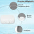 Waterproof Hearing Aid Case, Portable Hard Storage Box Organizer for Sound Amplifier, Drop Resistant