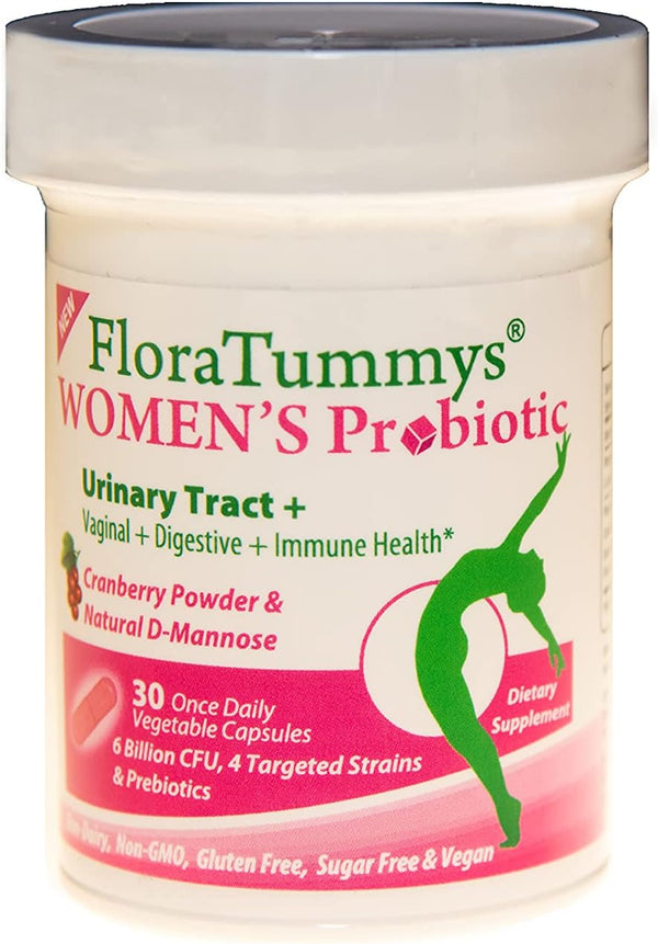 Women's Probiotic, Urinary Tract Digestive Immune System Health, Cranberry Powder, Kosher Certified
