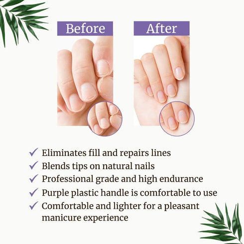 Winning Nails 7" Chamois Buffer for Lustrous and Shiny Nails, 2 Count