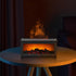 MALUGOGO Flame Essential Oil Diffuser with Simulated Flame Effect, Mini Desk Humidifier for Office and Home, Cool Mist