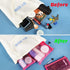 6 Pack Nylon Mesh Cosmetic Bags, Zipper Makeup Pouches for Home Office Purse Diaper Bag (Rose)