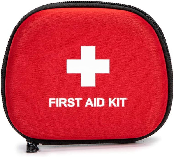 First Aid Hard Case, Empty EVA Hard Red Medical Bag for Home Health, First Emergency Responder Camping Outdoors