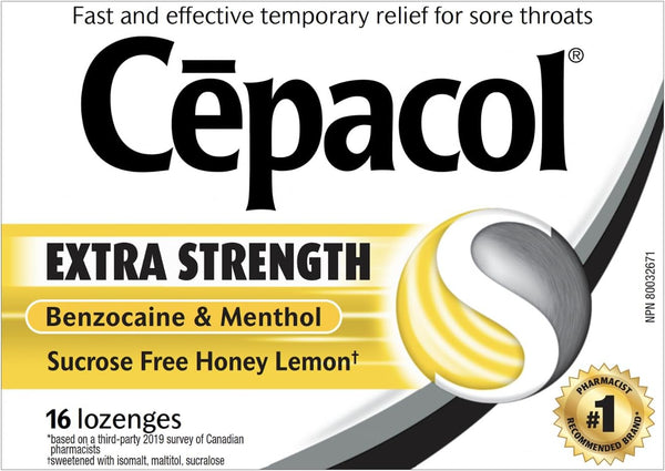 Cepacol Sore Throat Lozenges, Extra Strength, Honey-Lemon, 16 Lozenges