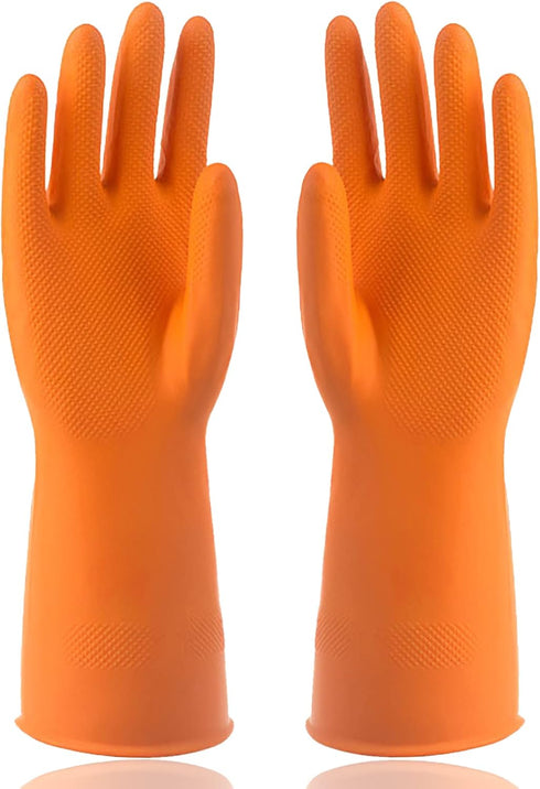 Sibba 1 Pairs Rubber Gloves Dishwashing Kitchen Dish Clean Wash Household Dishwasher Heavy