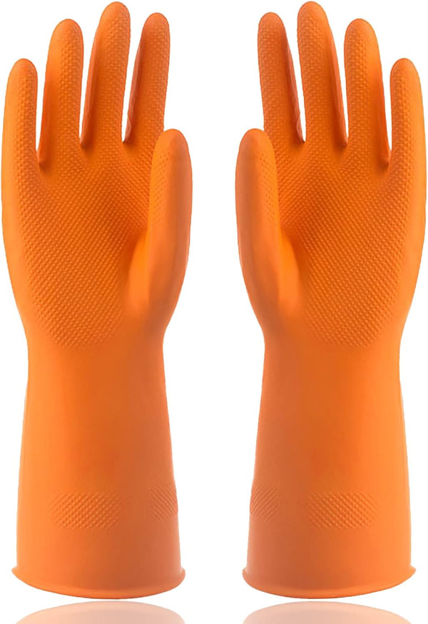 Sibba 1 Pairs Rubber Gloves Dishwashing Kitchen Dish Clean Wash Household Dishwasher Heavy